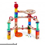 Hape Castle Escape Quadrilla Wooden Marble Run STEM Learning Building & Development Construction Toy Counting Color & Problem Solving for Ages 4+ 101Piece  B079NY3KXQ